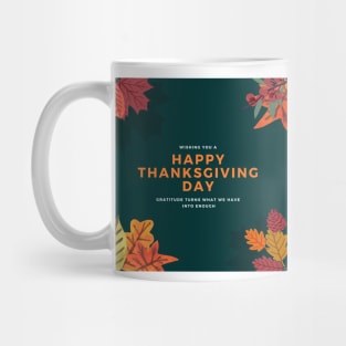 Happy Thanksgiving Day Mug